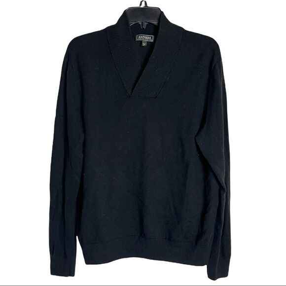Express Other - Express Merino Wool Cardigan Pullover Black Size L